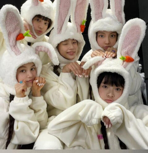 NewJeans dressed as Bunnies